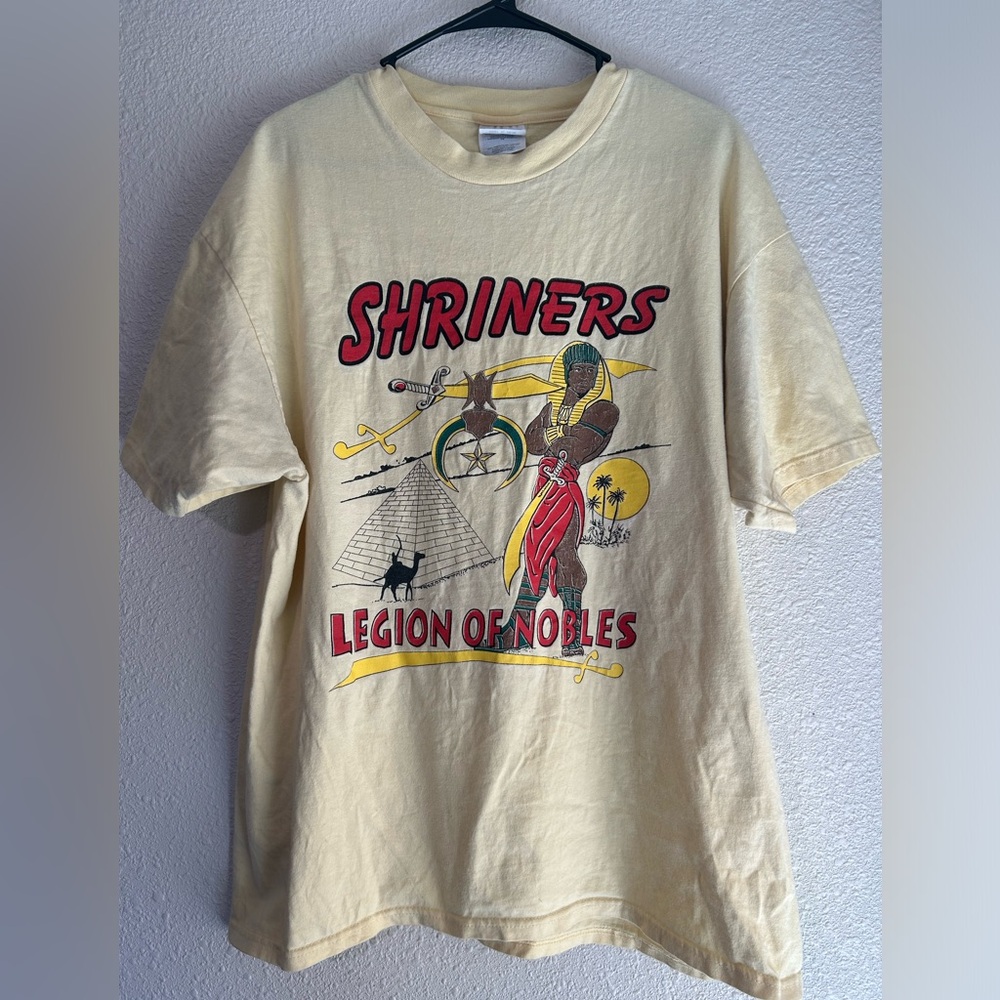 Shriners Legion Of Nobles Vintage T shirt Hanes Beefy Tag Egyptian XL men’s